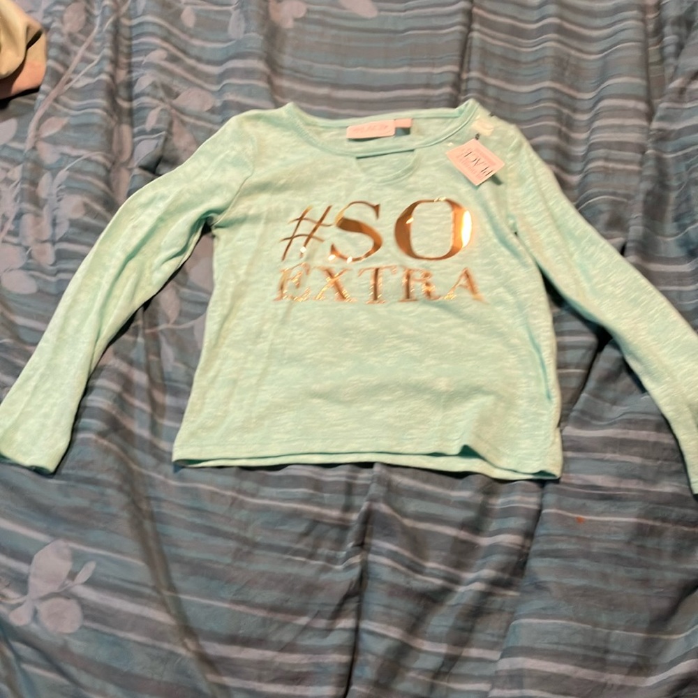 Youth girls long sleeve shirt size small 5/6